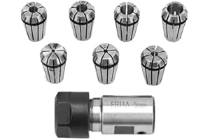 YANMIS Collet Chuck Holder Set, Including 7PCS ER11 5mm Motor Shaft Holder and ER11 1-7mm Spring Collets for Boring Milling Drilling and More