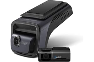 THINKWARE U3000 2CH 4K przednia kamera na deskę rozdzielczą, 2K kamera tylna, STARVIS 2 czujnik noktowizor, kamera samochodowa 5 GHz Wi‑Fi GPS, tryb parkowania, karta 64 GB, filtr CPL, powiadomienia o