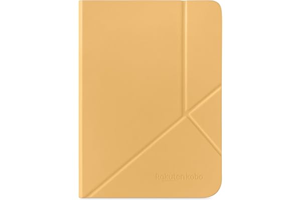 Étui SleepCover Jaune Beurre pour Kobo Clara Colour/BW 6" | Housse avec Veille/Réveil | Support 2 Positions | Cuir Végan | Compatible Kobo Clara Colour et Clara BW