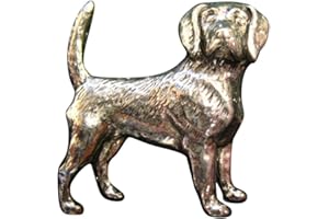 BRAZIL LEDERWAREN Ansteckpin Hund | für den Hut oder das Revers | Perfekt für Hunde-Liebhaber | Anstecker Pin Button