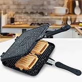 COOKWARE EDA CASTING HAND TOAST MACHINE ON THE STOVE GRAY 17X24 CM ZK-904