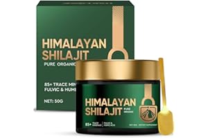 ATUIO Shilajit, Pure Shilajit Resin 50g, Rich in 85+ Trace Minerals & Fulvic Acid Supports Energy and Vitality