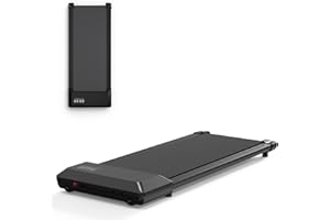 Superun Walking Pad, Max 134 kg Tapis roulant Sotto la Scrivania Installazione per Uso Domestico e Ufficio, Jogging da Passeggio 1845 W con Telecomando e Display LCD