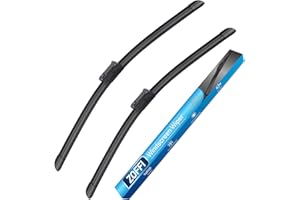 ZOFFI Windscreen Wiper Blade Kit 24''+14'', Replacement for Ford KA MK2 MK3 2010-2018- All Season Natural Rubber Cleaning Window