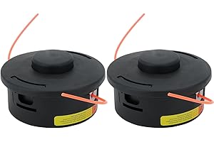 Qiaomiao 2 Stück Mähkopf AutoCut 25-2 Fadenkopf M10x1.0 Trimmerkopf für Stihl FS90 FS90R FS100 FS110 FS130 FS250 FS56 FS80 FS85 FS55 FS55R Mähkopf ersetzen Rasenmäher Zubehör 40027102169, GA304