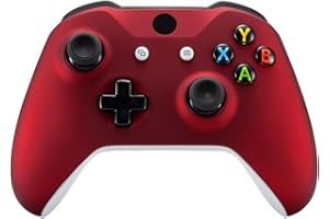 eXtremeRate Case Hülle für Xbox One S/X Controller, Vorderseite Gehäuse Cover Oberschale Skin Schale Shell Zubehör für Xbox One S/X Controller Model 1708-Rot