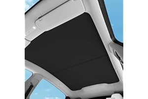 TOPABYTE Parasol de Techo para Tesla Model Y Juniper 2025 Parasoles de Vidrio, Cubierta de Aislamiento Térmico, Ventana Superior, Bloqueo Solar UV Protección, Pantalla de Calor, Negro
