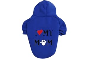 AMAONE wasserdichte Hundemantel Winter Warme Jacke Hunde Welpen Pullover Junge Für Kleine Mit Tasche - Warmer Hund Medium Hoodie Herbst Kleidung Winter Fleece Haustierkleidung Hunde (1111DEBKA-Blue, S)