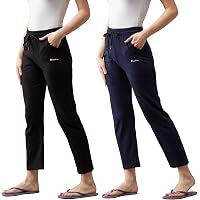 BLINKIN Women's Cotton Solid Pajama Combo(Pack of 2)