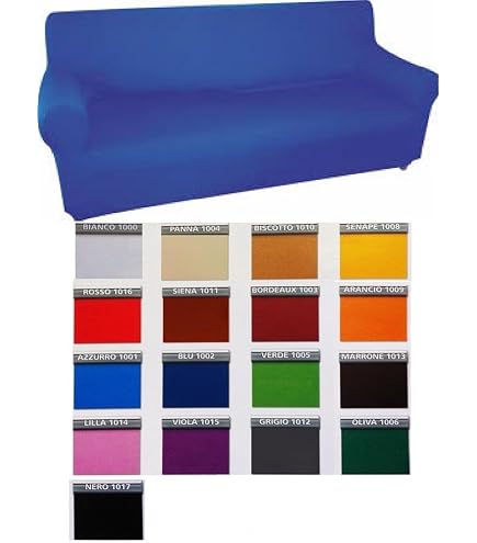 Biancaluna 2 Copricuscini Elasticizzati Per Divano - Tessuto Bielastico, Adatti Per Cuscini Da 50 A 75 Cm, Vari Colori A Scelta (vedi Foto)