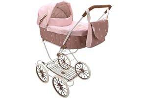 Arias-Coche paseo con capota BEAR. Plegable y con capazo extraíble, para muñecas de hasta 56 cm. Incluye bolso. La altura del manillar es de 90 cm. Medidas: 42x72x93 cm.Juguete Niños +3 años(ARI40860)