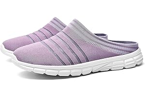 HYDLONGR Uomo Donna Leggero e Traspirante Lavorato a Maglia Tomaia in Rete Sandali da Giardino Pantofole ad Asciugatura Rapida Ciabatte Zoccoli Scarpe per Interni ed Esterni