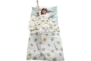 TRIWONDER Sacco Lenzuolo Cotone Sacco a Pelo Singolo Matrimoniale Sacco Nanna Sacco Coprimaterasso Estivo Sacco a Letto per Casa Viaggio Hotel Treno