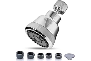 Vailux® Aireador Grifo Cocina 4 Modos Ajustable Plata - Adaptador Grifo Cocina Con Giro 360° Universal - Aireador Grifo Anti Salpicaduras - Difusor Grifo Cocina