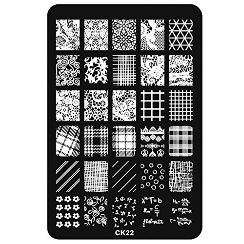 Perfect Summer Nail Art Stamping Plate Image Gel Nail Polish Manicure Printing Template DIY Decoration #22