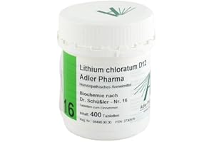 ADLER PHARMA PRODUKTION UND VERT BIOCHEMIE Adler 16 Lithium chloratum D 12 Tabl. 400 St