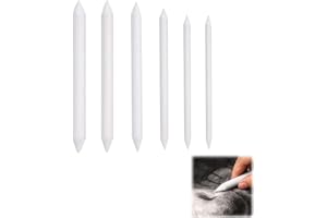 AIDI Blending Sticks for Art, 6 Pcs Drawing Stumps, Blending Stumps and Tortillions Set, Art Blending Set, Blending Stubs Shading Stumps Drawing Artist DIY for Artists Student Sketch Drawing Tools