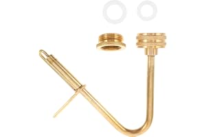 TOYANDONA Mässingsköljare för kran, glas för diskbänkar, flasktvättare med G1/2 och G3/4 installation - Långhalsad nedtryckningsmunstycke, kopptvättare, passar för hembryggning och vintillverkning av