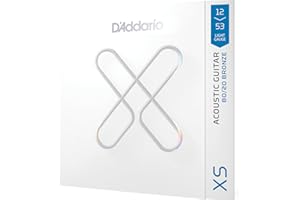 D'Addario Guitar Strings - XS 80/20 Bronze Coated Acoustic Guitar Strings - XSABR1253 - Maximum Life with Smooth Feel & Exceptional Tone - For 6 String Guitars - 12-53 Light