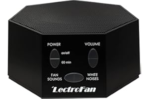 ADAPTIVE SOUND TECHNOLOGIES LectroFan Sleep White Noise Machine, Best Travel Size Sound Masking Cancelling Generator