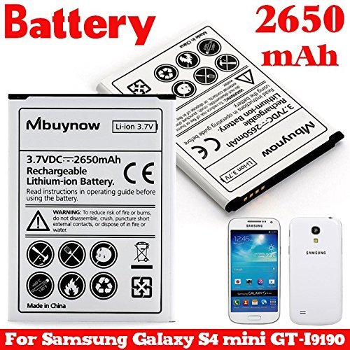 Mbuynow 2650mAh Li-ion Bater a de Reemplazo Recargable para Samsung Galaxy S4 mini GT-i9190 i9195 reviews Mbuynow 2650mAh Li-ion Bater a de Reemplazo Recargable para Samsung Galaxy S4 mini GT-i9190 i9195