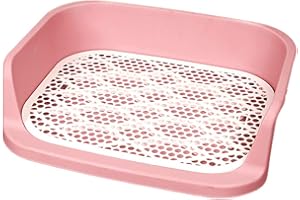 ADASP Lettiere per Cani Portabibito da Bagno per Cani di Grossa Taglia con Supporto per Rete da addestramento di Grandi Dimensioni con recinto per Cani orinatoio a 2 Strati Facile da Pulire