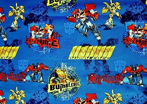 Fat Quarter Hasbro Transformers Prime Badge Bee Cotton Quilting Fabric Springs