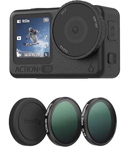 Para filtro de lente de cámara con rosca DJI Osmo Action 4 JUNESTAR