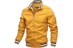 BFSGBFNTMD Veste DéContractéE pour Hommes Beau Printemps Et Automne Sport Veste De Couleur Unie VêTements pour Hommes