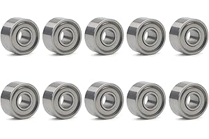 Unxuey 3x8x4 mm Miniature Steel Bearing 693ZZ R-830ZZ 619/3 Skateboard Deep Groove Ball Bearings10 Stück