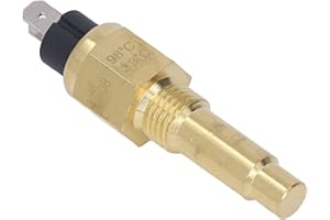 Yunseity Sensore di Temperatura Dell'acqua M14x1.5, Trasmettitore di Temperatura VDO da 6 a 24 V, Lega di Alluminio, per Temperatura Dell'acqua Dell'olio