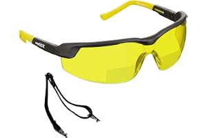 voltX GT justerbara/skydda bifokala skyddsglasögon (klar+1 till 3 dioptri) – UV400-antidimningslinser – CE-EN166FT certifiera