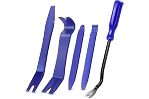 SILULCM Trim Removal Tool, Car Upholstery Repair Kit, Car Door Audio Panel Trim Removal Set, Fastener Terminal Remover Tool Set Clips Pry Kit Auto Clip Pliers