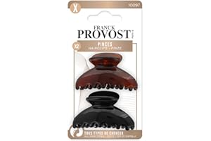 FRANCK PROVOST - Set di 2 pinze - nero e marrone - tutti i tipi di capelli