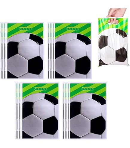 set 50 sacchetti regalo in plastica a tema sportivo - Italy
