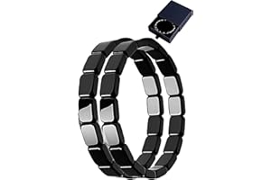 GENERIC Hemios Bracelet en hématite – Inspiré par les généraux romains et les guerriers vikings, le port quotidien relie le champ d'énergie pour stimuler naturellement le métabolisme, restaurer la confiance