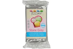 Torten Deko Shop Funcakes Fondant Steingrau, 250 gr.