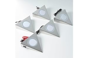 Loevschall Unterbauleuchte Led | Led Deckenleuchte Für Das Küche | Led spot 5-Kit | Einbauleuchten Weiß, 2W | Dreieckig Led lampe | Modern küchenbeleuchtung