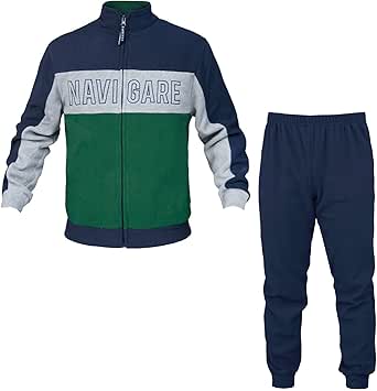 Navigare. Pigiama Tuta Uomo Caldo Pile S-M-L-XL-XXL Aperta con Zip 140969 :  Amazon.it: Abbigliamento