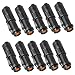 Produktbild 10 Stück Super Hell Praktische LED Taschenlampe Superhell Fokus Zoom Cree Q5 Flashlight Taschen Lampe AA Batterie für Campen, Wandern und Fahrradfahren