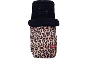 Cosatto Universal Footmuff – Cosy Toes, All Season Luxury Quilted Pram, Pushchair, Stroller Liner Liner, Washable, With Kangaroo Pouch For Hands (Animal Print, Hear Us Roar)