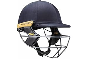 Masuri Unisex Os2 Test Steel Cricket Helmet, Navy, S UK