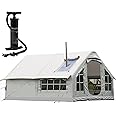 Miuxe Inflatable Tent House 6 Person Family 4 Season Air Tents for Camping, Outdoor Big Inflatable Tent with Pump Easy Setup Large Blow Up Tents, Glamping Tents Large Vestibule