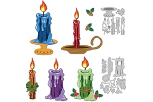 ‎DELORIGIN DELORIGIN Mehrschichtige Kerzen Stanzungen Kerzenständer Metall Stanzformen Neuheiten 2025 StanzenFür DIY Scrapbooking Bastelalbum Halloween Karte Geschenk Dekorativ
