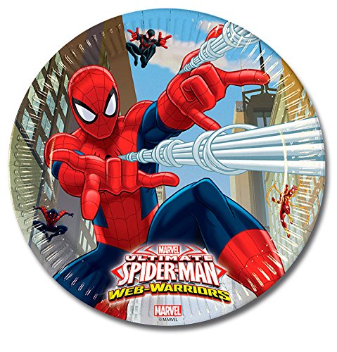 36-tlg. Partyset Spiderman für 8 Kinder – Partygeschirr und Zubehör für Kindergeburtstag - 2