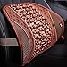 Produktbild Lendenkissen Sommer Autositz Lordosenstütze Hause Holzperle Taille Auto Kissen für Büro- oder Küchenstuhl Autositz (Color : Brown, Size : Free Size)