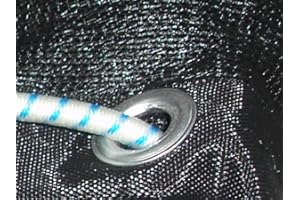 MAILLESTORE Filet de Benne Fini - avec Sandow Noir 3m x 4m