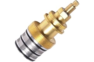 Oniissy Cartucho de válvula de agua termostática, 78913 Válvula de agua termostática para K400/K401 Reemplaza el cartucho de alta tasa de flujo de válvula de 3/4 pulgadas