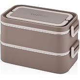 Vagonlife 2000 ML 2 Kat Paslanmaz &Ccedil;elik &Ccedil;orba Kaseli Bento Lunch Box Yeni Nesil Sefer Tası -FFLBOX01029