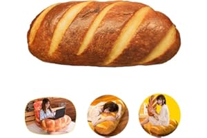 LZYMSZ Poduszka 3D z masłem do chleba, 60 cm, miękka poduszka pod plecy lędźwiowe, wypchana pluszowa poduszka w kształcie chleba, powlekana cukrem, zabawka, prezent na sofę, do sypialni, biura (60 cm